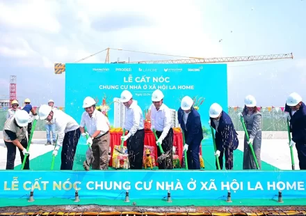 LA Home cất nóc khu chung cư nhà ở xã hội