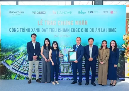 LA Home nhận chứng chỉ xanh EDGE, khẳng định tiêu chuẩn phát triển bền vững