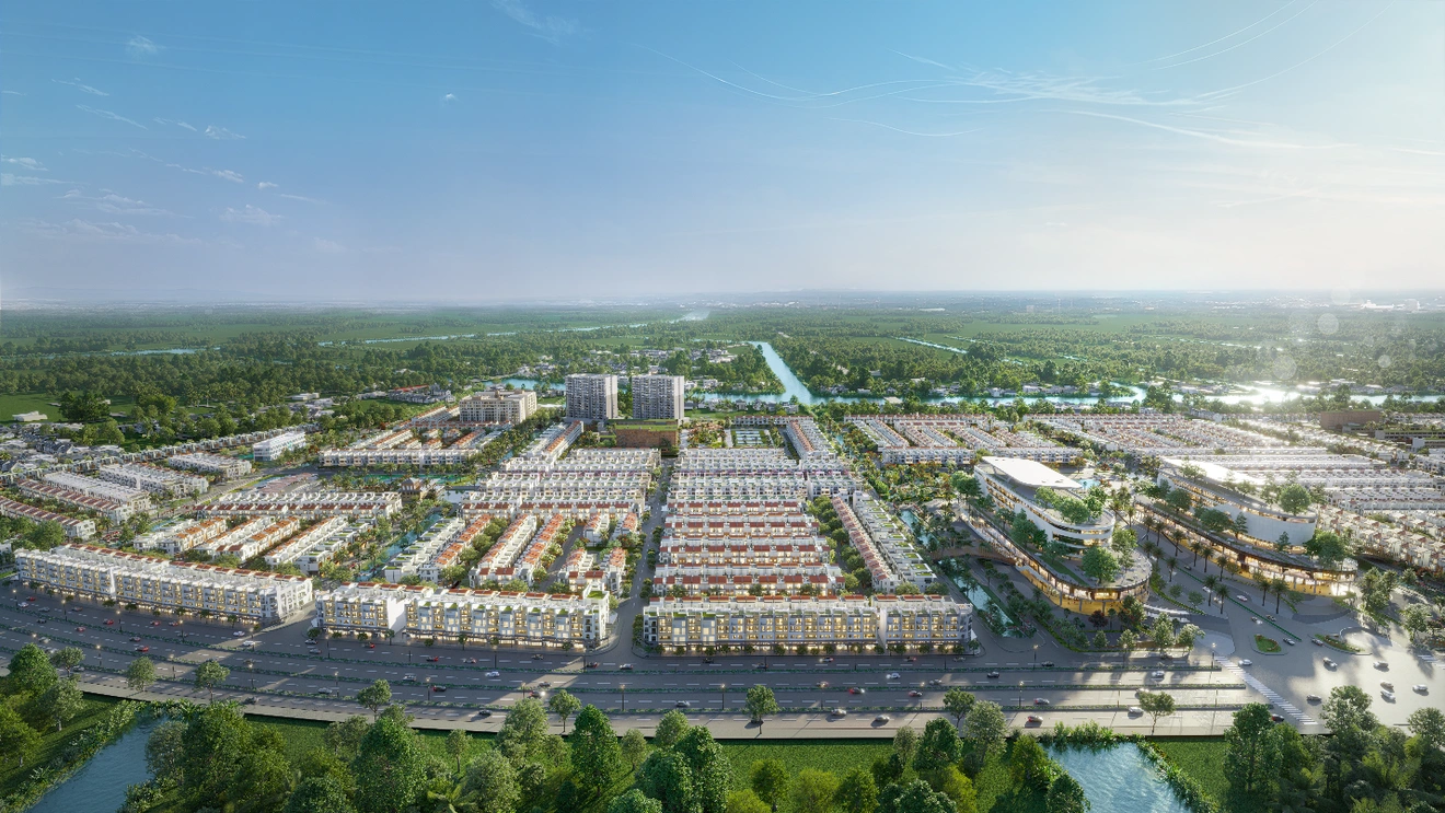 River Park thừa hưởng vị trí đắc địa của LA Home với mặt tiền đại lộ Lương Hòa - Bình Chánh lộ giới 60m, giúp kết nối TPHCM chỉ từ 5 phút.