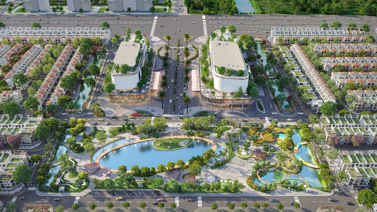 Công viên trung tâm 2.2ha – một trong những tiện ích nổi bật tại River Park, đang triển khai thi công và dự kiến hoàn thành vào tháng 6-2026