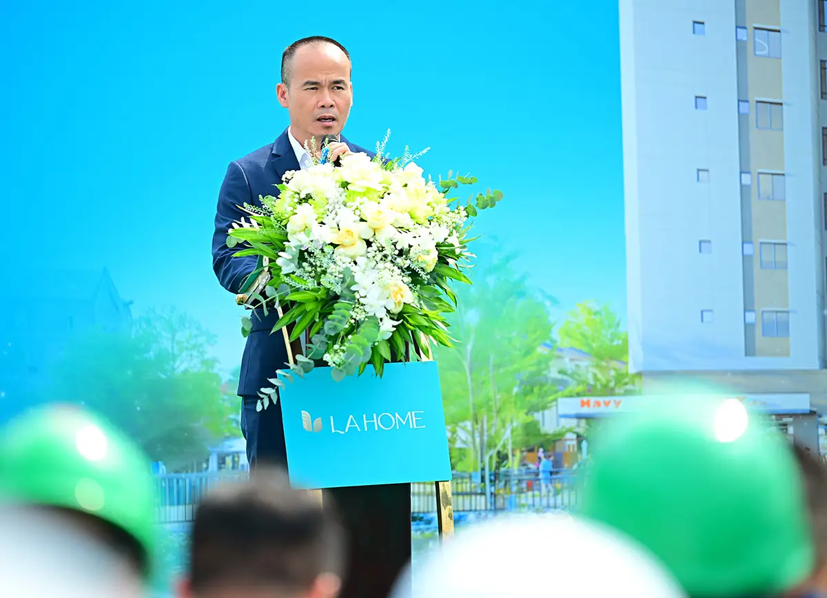 Ông Huỳnh Thiên Quân phát biểu tại sự kiện. Ảnh: Prodezi