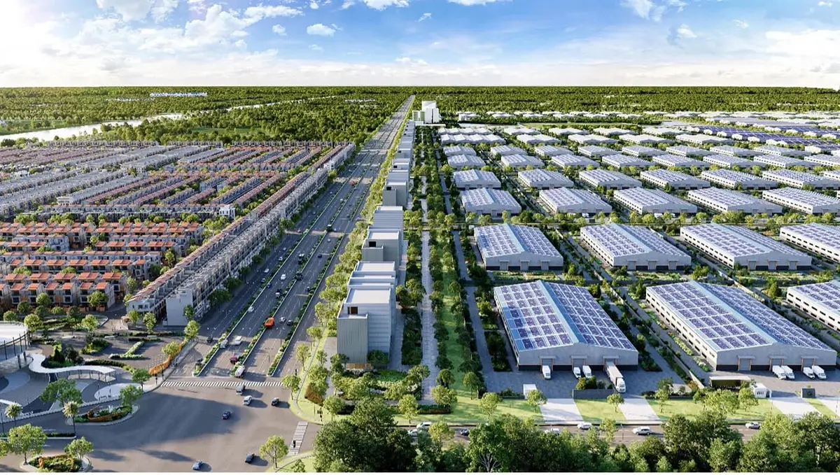 LA Home có lợi thế lớn về khai thác dịch vụ kinh doanh khi nằm liền kề khu công nghiệp sinh thái Prodezi 400ha (Ảnh: CĐT).